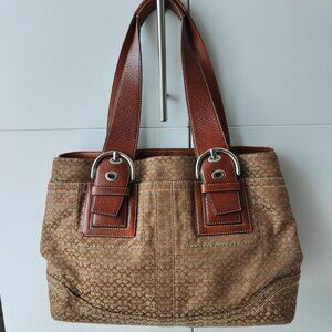 Pre-Owned Coach Tan Soho Micro Signature Satchel